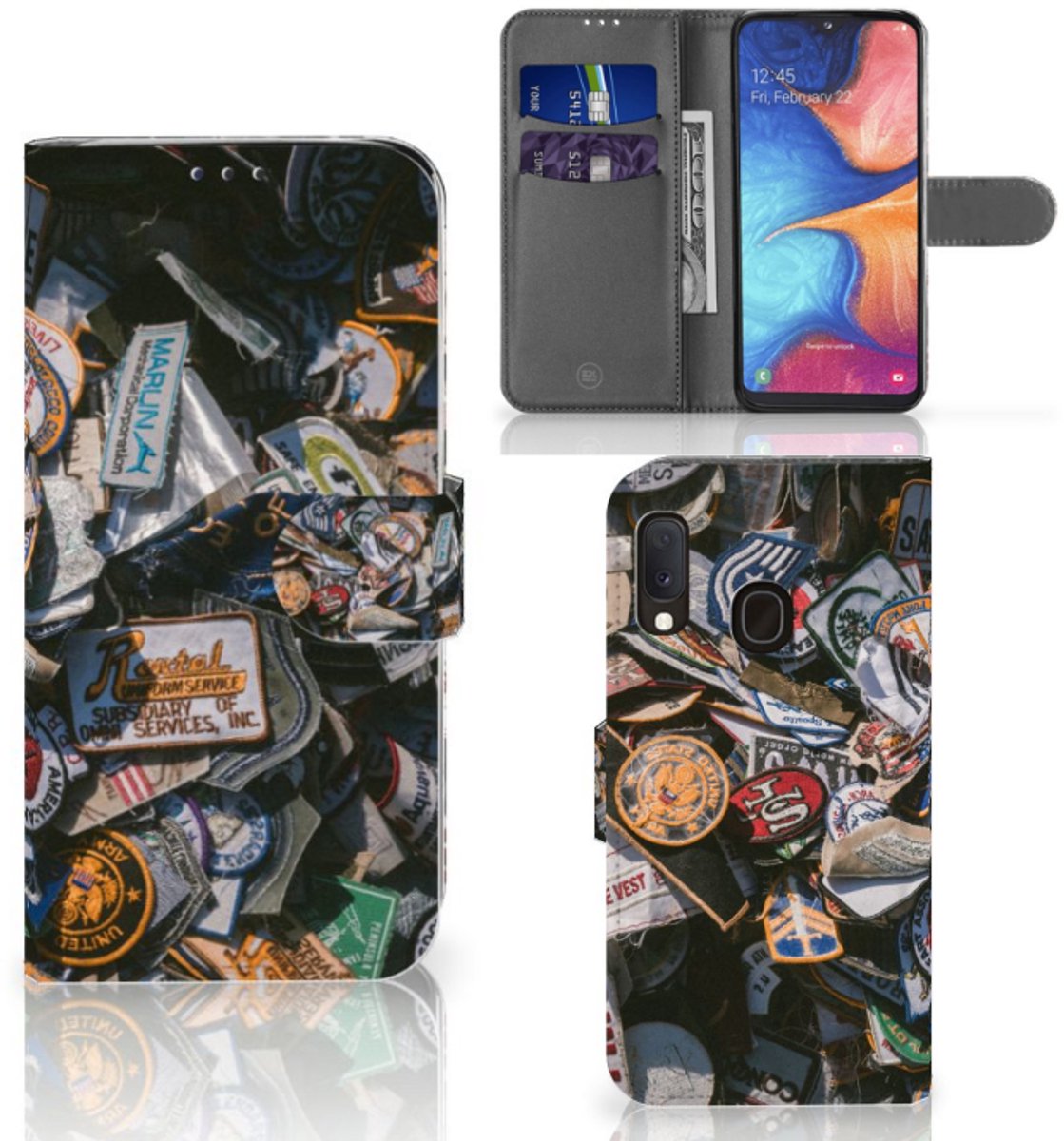 Samsung Galaxy A20e Telefoonhoesje met foto Badges