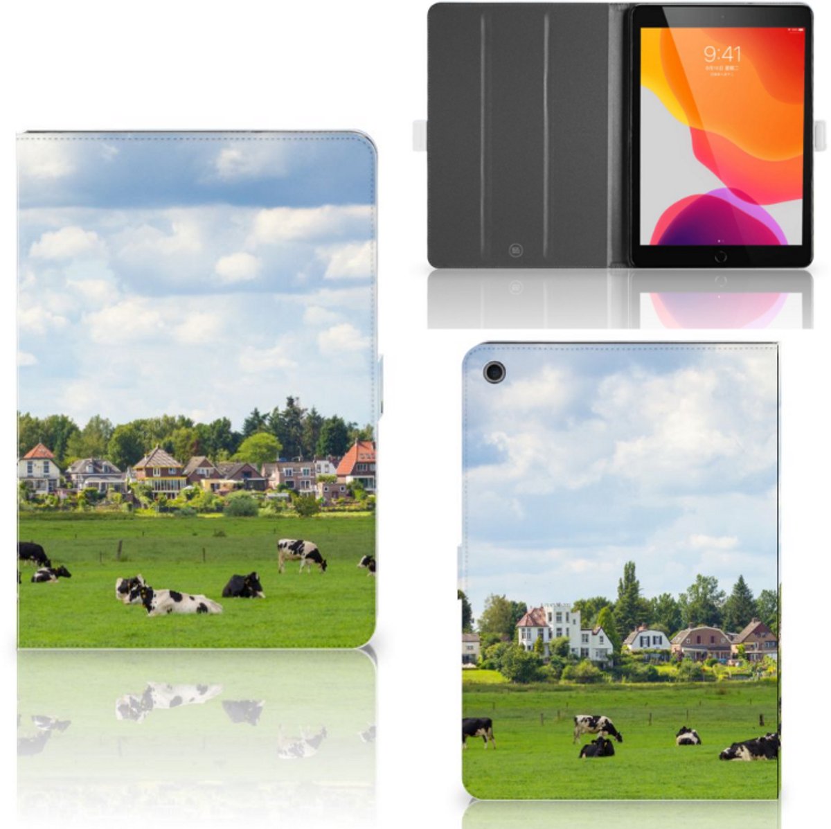 iPad 10.2 2019 | iPad 10.2 2020 | 10.2 2021 Flip Case Koeien