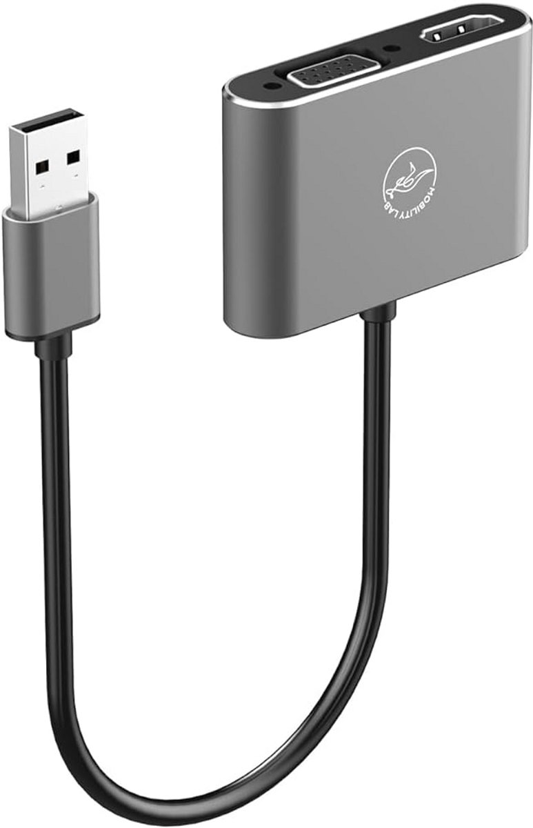 USB 3.0 naar HDMI & VGA adapter - Geschikt voor macOS en Windows