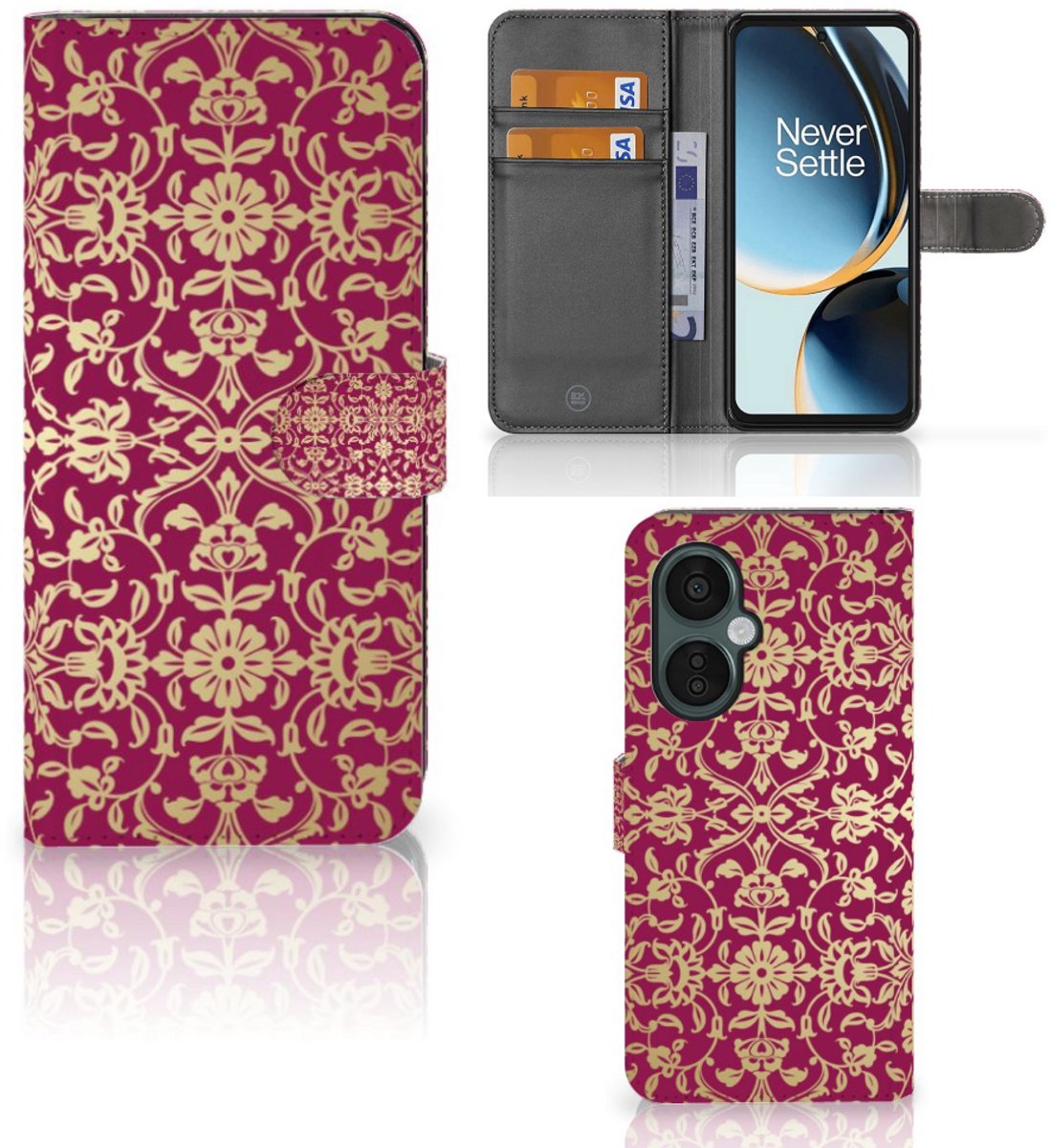 Wallet Case OnePlus Nord CE 3 Lite Barok Pink
