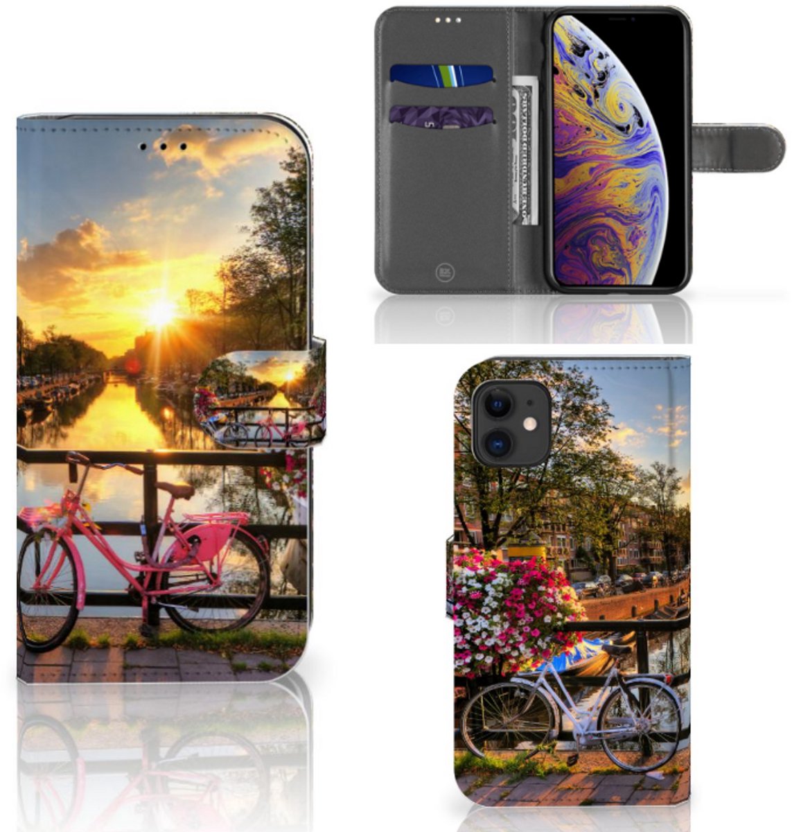 Apple iPhone 11 Flip Cover Amsterdamse Grachten