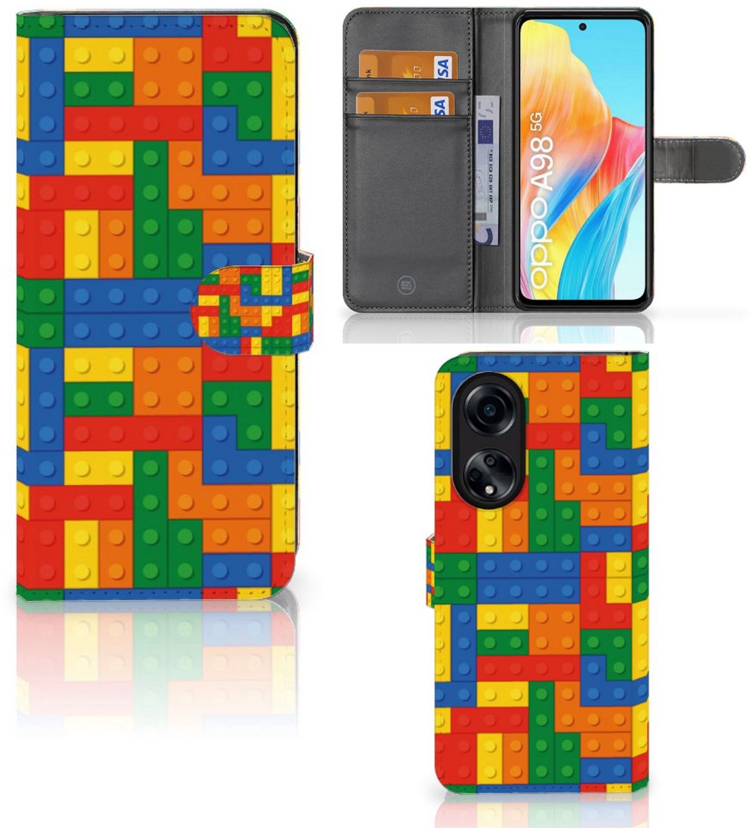 OPPO A98 5G Telefoon Hoesje Blokken