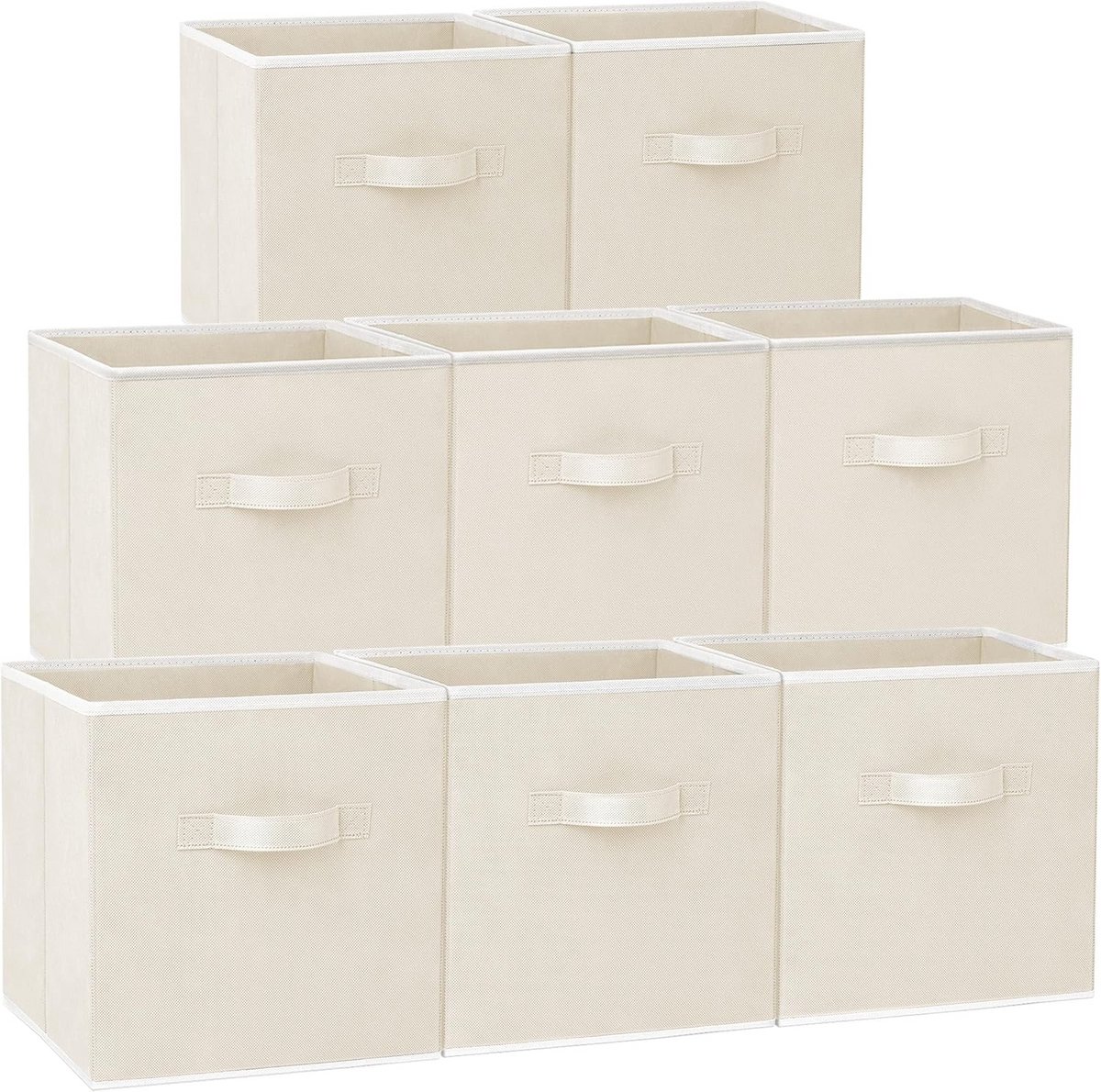 Set van 8 Opbergdozen - 11 Inch Vouwbare Opbergcubes voor Planken en Kasten