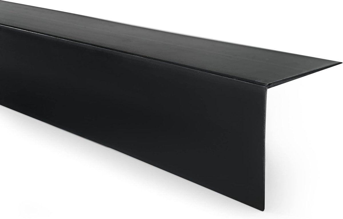 Hoekprofiel PVC, Zelfklevend, Rand- en Hoekbescherming, 50x50mm, 200cm, Zwart