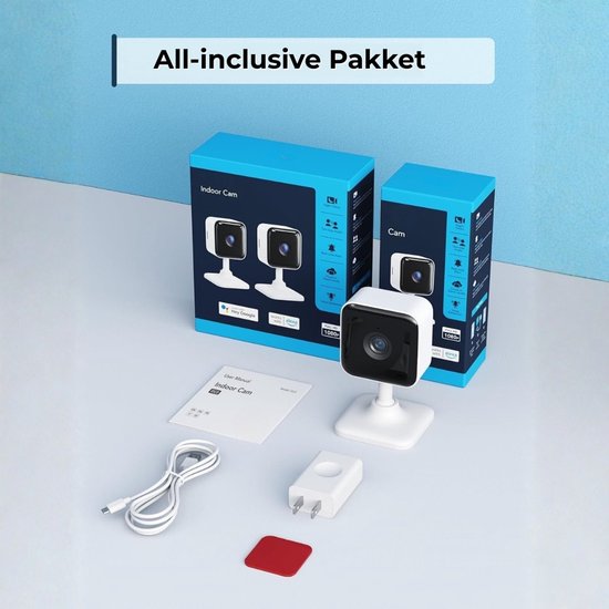 Beveiligingscamera Mini Binnen Met Bewegingsdetectie - Bewakingscamera Met Nachtzicht En 2-Weg Audio - Camera Beveiliging Voor Binnen Met App Bediening - Slimme WiFi Camera Met Meldingen En Cloudopslag van Merkloos — afbeelding 5