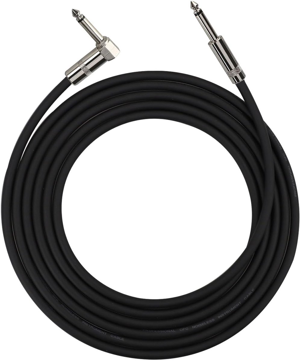 Geruisloze 6,35 mm Gitaarkabel - 5 m Instrumentkabel voor Optimale Geluidskwaliteit
