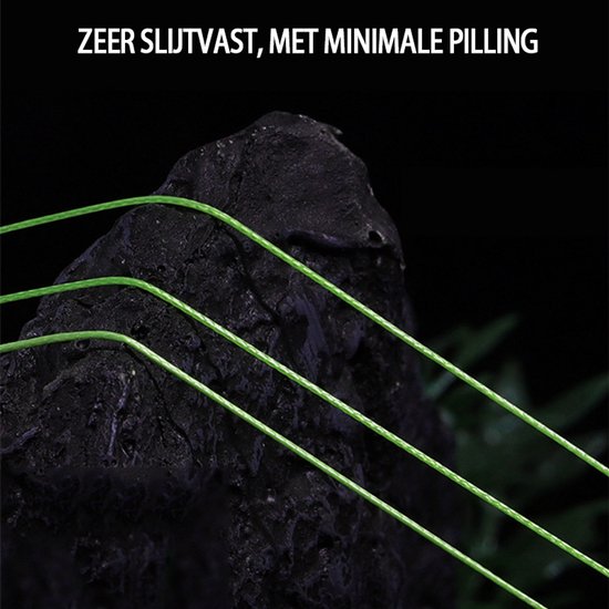 NAXSIR Zeevissen 8-strengs gevlochten PE vislijn, snel zinkend, ultralange werpafstand, aasvislijn, militair groen, 100 meter, 0.8# 4.5kg 10LB van naxsir — afbeelding 3