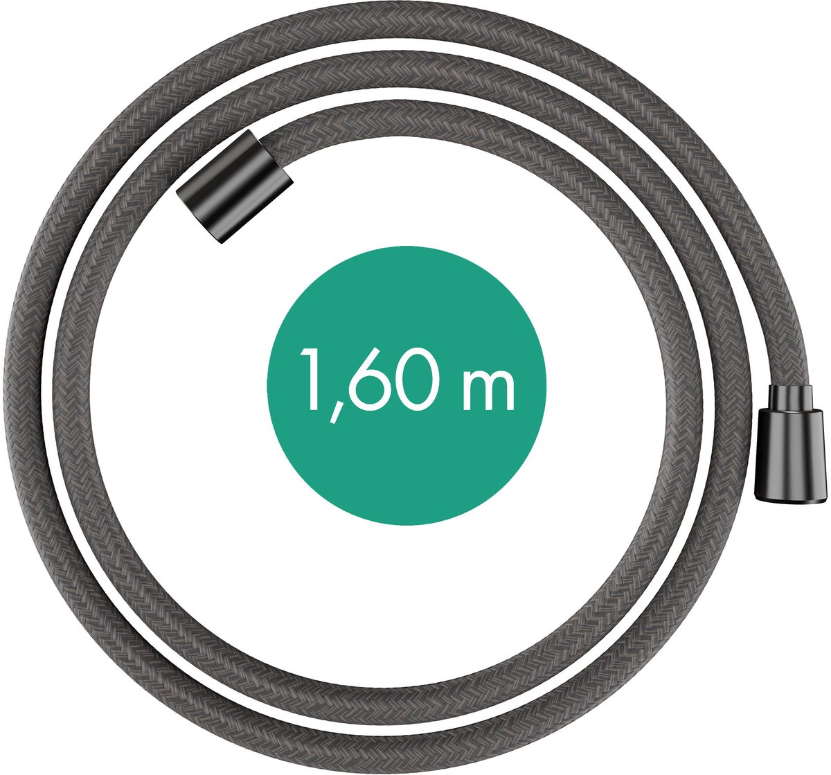 Hansgrohe Doucheslangen - Doucheslang, 160 cm, geborsteld zwart chroom 28260340
