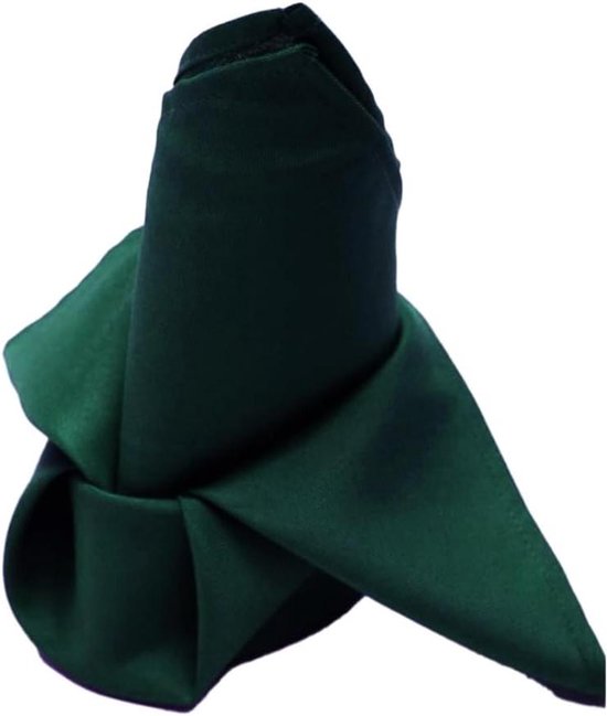 Allecto - Servetten - Stoffen - Herbruikbaar - Donkergroen - Tafeldecoratie - Geschikt voor Tafel - Set van 4 - 45 x 45 cm - Servetten - Stofdoek - Napkins - Bruiloft - Feest - Verjaardag - Diner