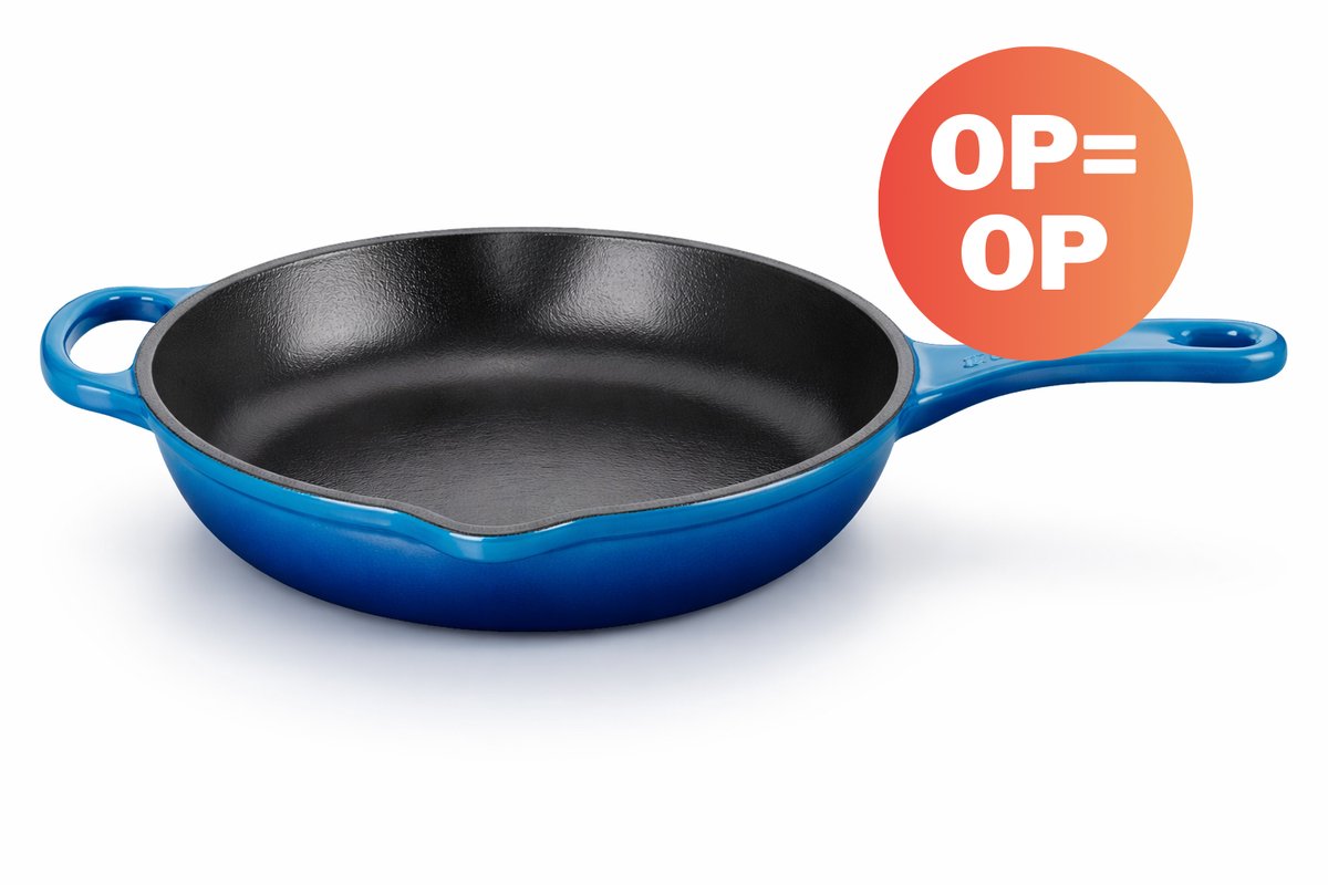 Bonapi geëmailleerde gietijzeren koekenpan skillet 26 cm