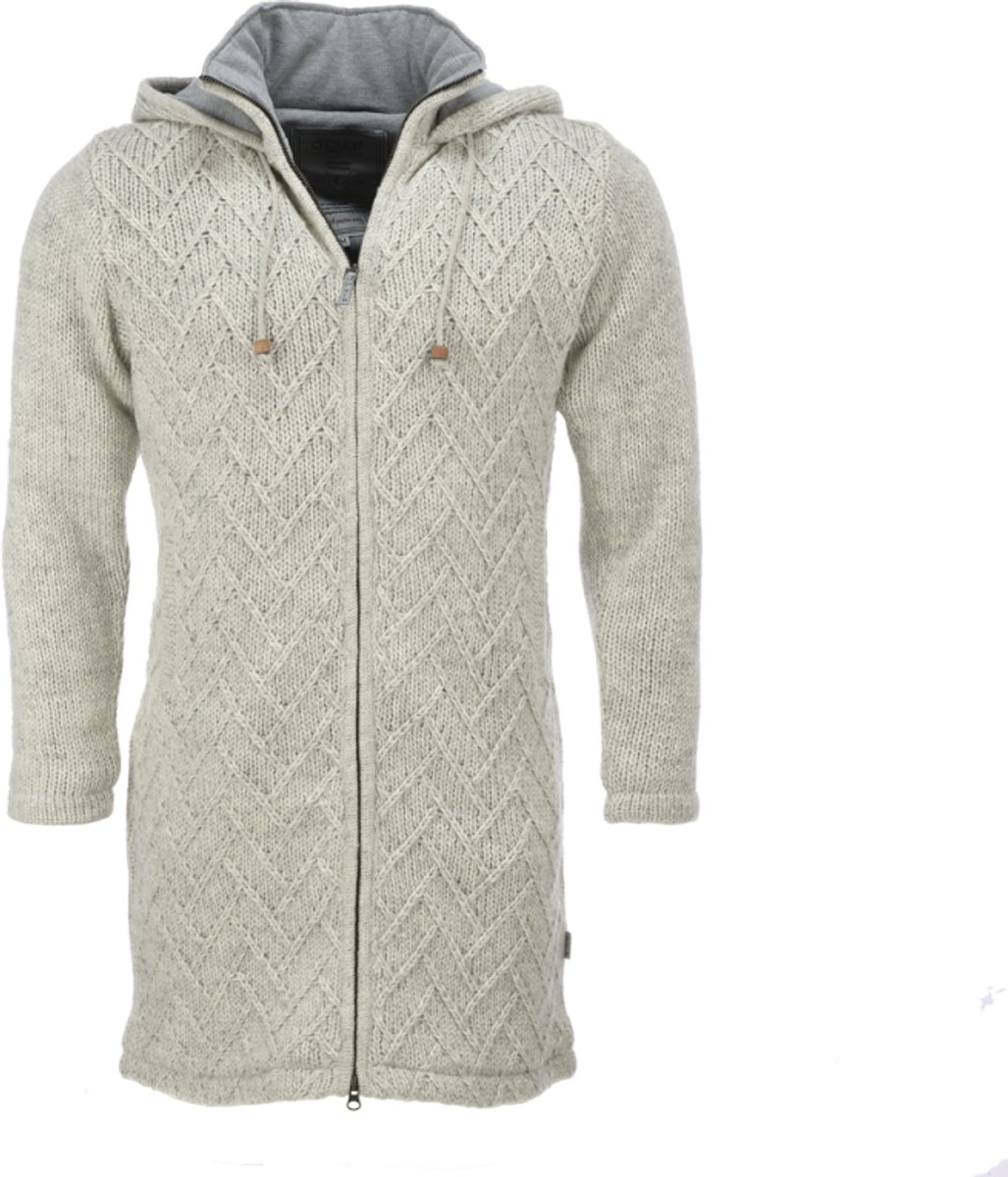 Pure Wool Damesvest Lang Sharon WJK-1709 Legergroen