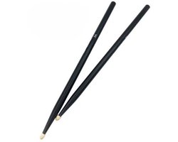 foto van 1 Paar Drumstokken 5A – Drumsticks - Gekleurde Drumstokken - Zwart - LOUZIR