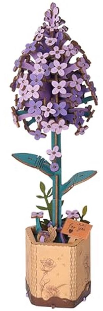 3D Houten Bloemen Puzzel - Bloemenboeket, Creatieve Modelkits voor Volwassenen, Romantisch Gift voor Verjaardag, Valentijnsdag, Moederdag