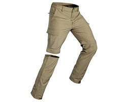 Convertible Hiking Trousers for Men - Quick Dry Lightweight Zip-Off Cargo Pants for Outdoor Activities