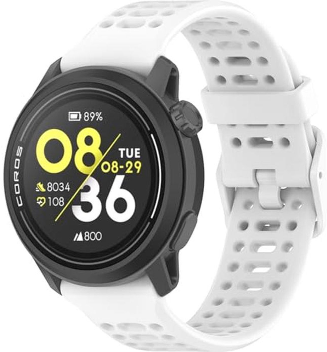 Zachte Siliconen Horlogeband Geschikt voor Coros Pace 3, Apex 2 Pro en Apex 46mm - Unisex