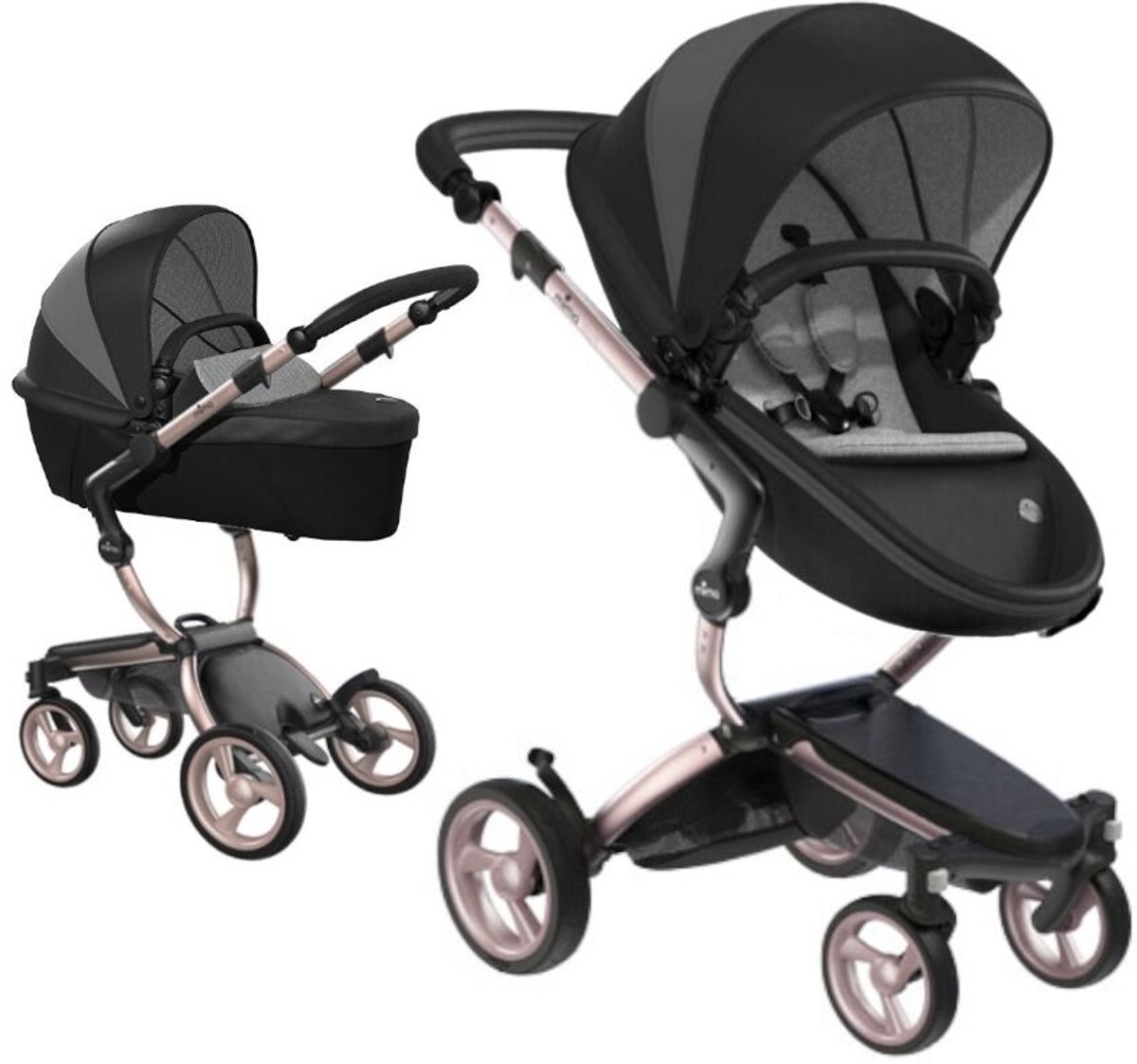 Mima Xari Kinderwagen | Special Edition | London Black - Mima - €341,75