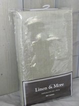 Linen & More - Tafelkleed 'Indi' (140cm x 250cm, Beige)