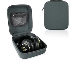 Allecto – Draagtas voor hoofdtelefoon – Beschermende harde reistas – Compatibel met AKG en Sennheiser – Grijs hoofdtelefoonhoes – Oplader opslag – Vervangende case – Geschikt voor diverse modellen