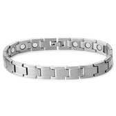 Zilverkleurige Pure Magnetische Titanium Armband