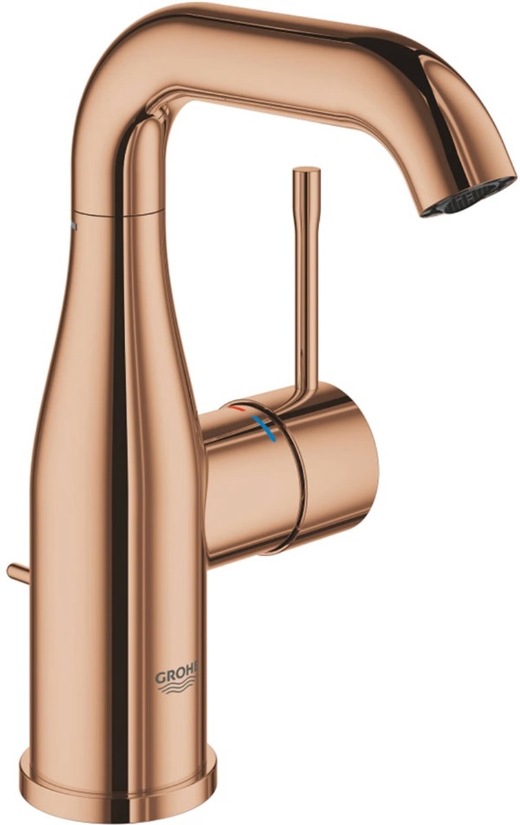 Grohe Essence wastafelmengkraan M-size met waste en hoge uitloop Warm Sunset 24173DA1
