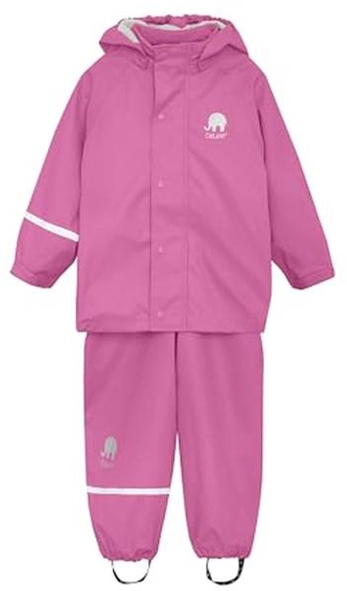 Celavi Unisex Basic Suit Solid Regenjas, roze