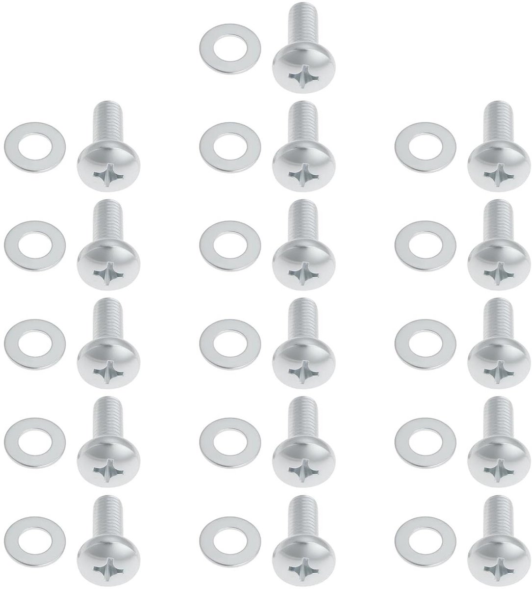 Allecto- TV schroeven set - 16 stuks - M8x20mm - TV muurmontage - schroeven met ringen - compatibel met Samsung TV's UE32F5500 en F5300