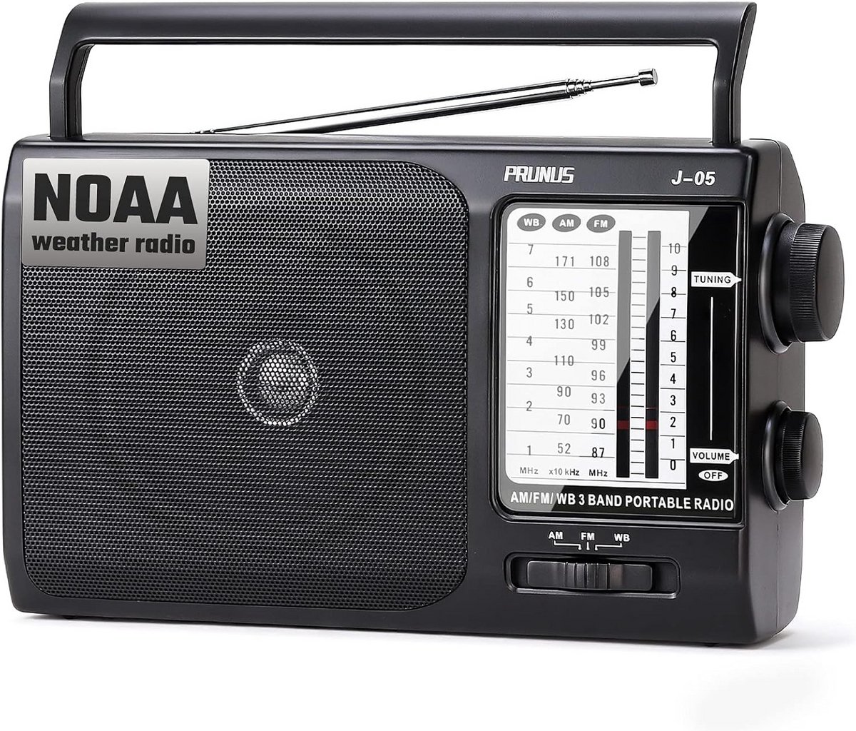 Draagbare FM/AM Radio met Helder Geluid en Lange Batterijduur