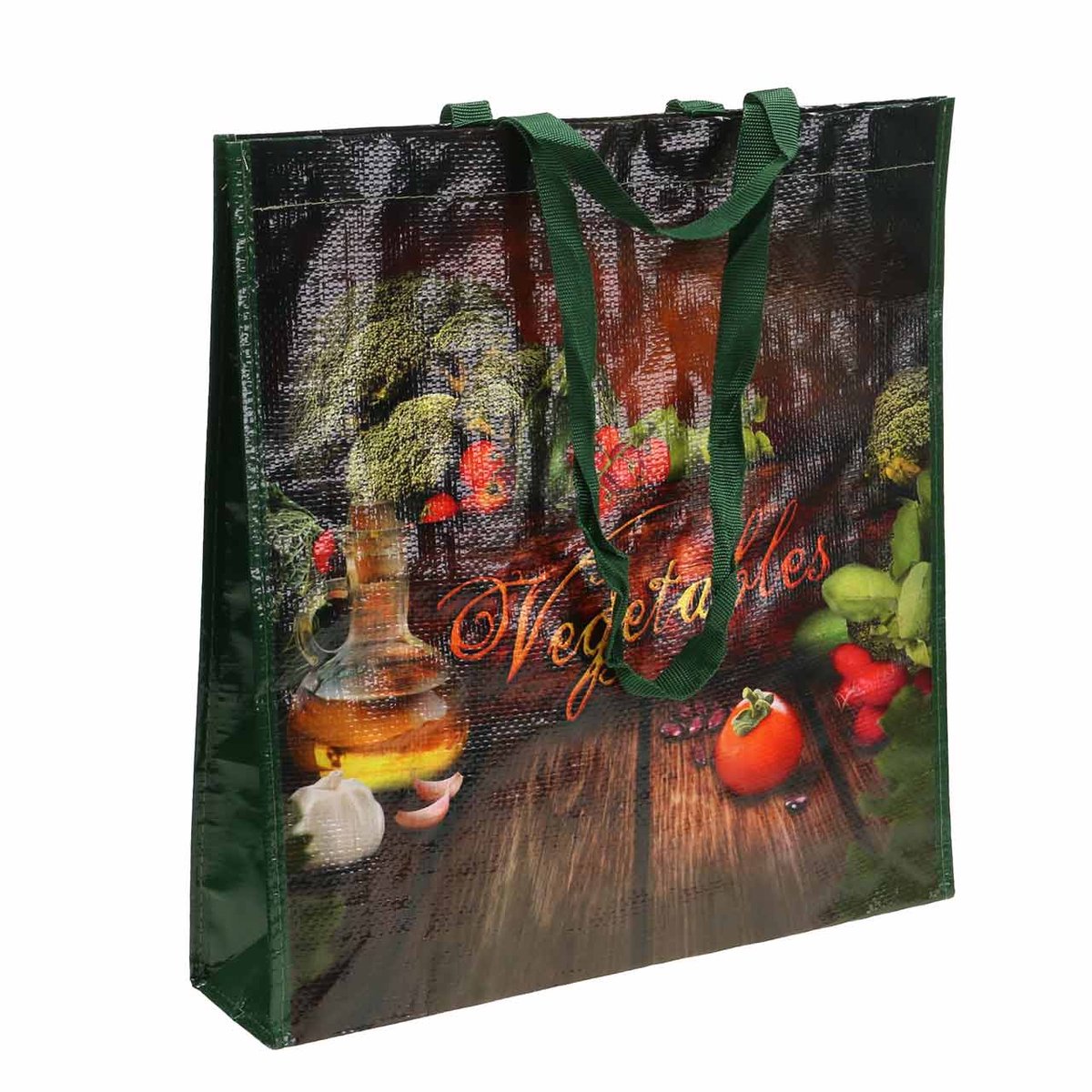 Boodschappentas met handvatten Groenten plastic 38 × 10 × 39cm