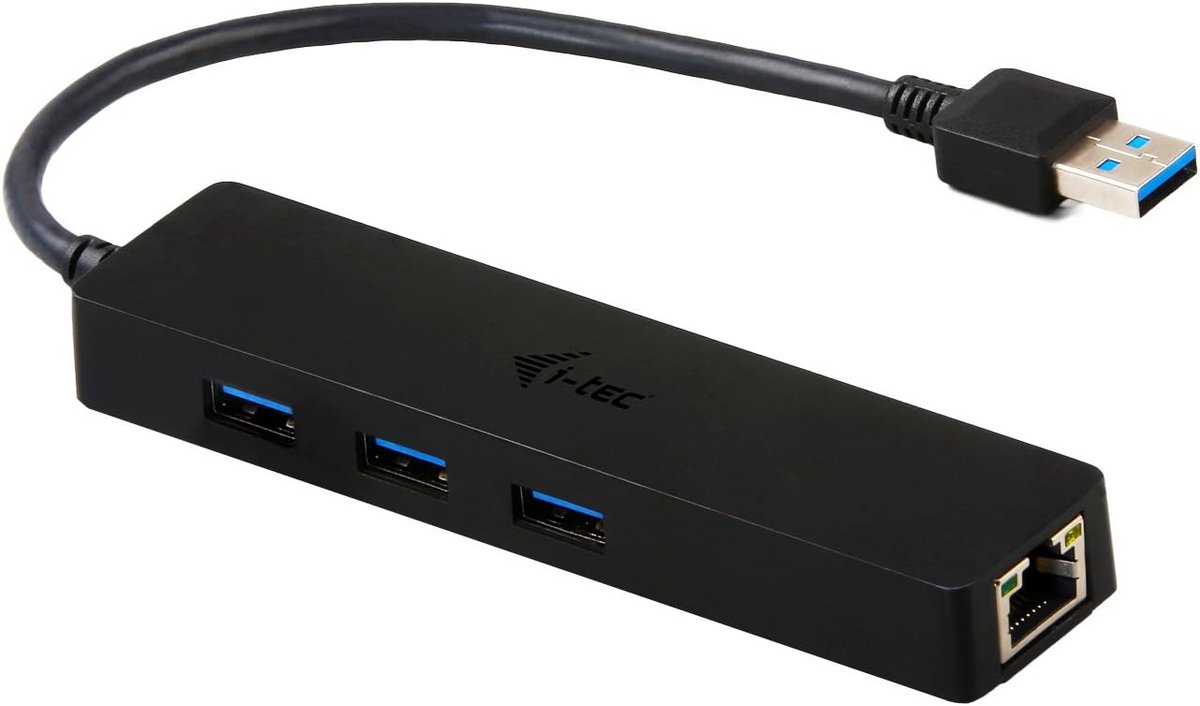 USB 3.0 Hub met 3 Poorten en Gigabit Ethernet Adapter RJ-45