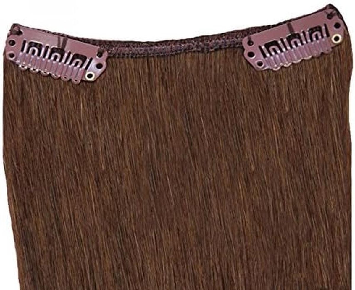 Echte Haar Clip-In Extensions met 2 Clips Zwart