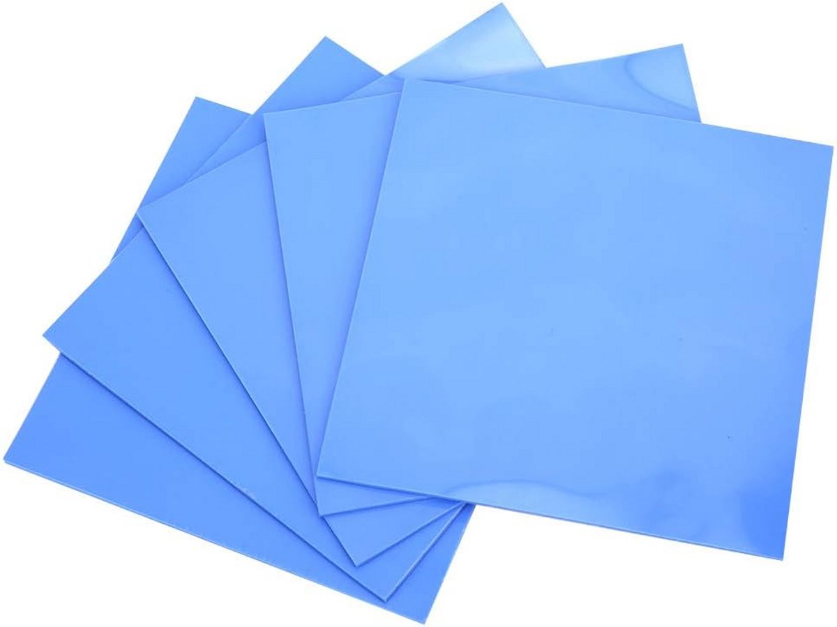 5st Hoge Precisie Zachte Thermische Pads voor CPU en GPU Koeling 100x100x1.5mm