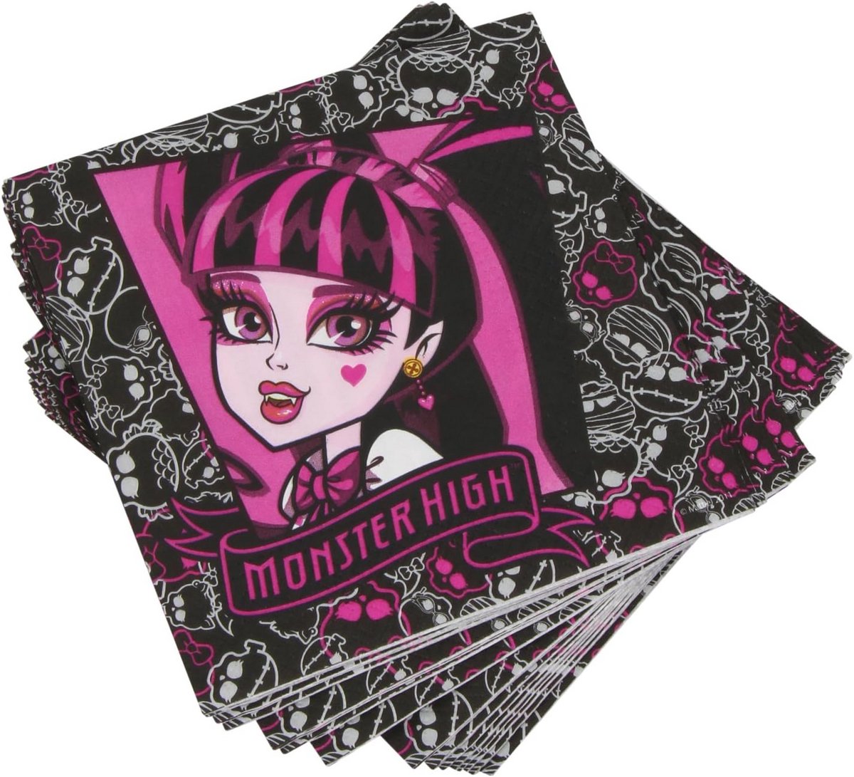 Servetten Monster High Thema Feestartikelen 33x33 cm (15 stuks)