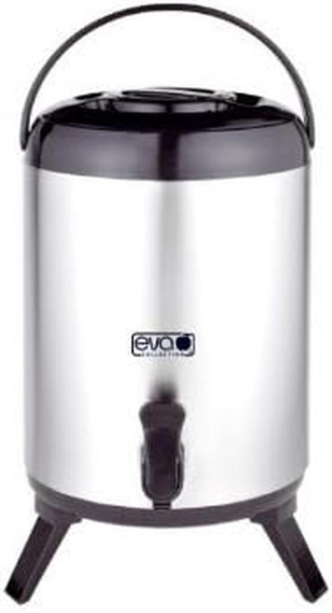 Geïsoleerde drankdispenser 9,5L RVS voor Warm en Koud
