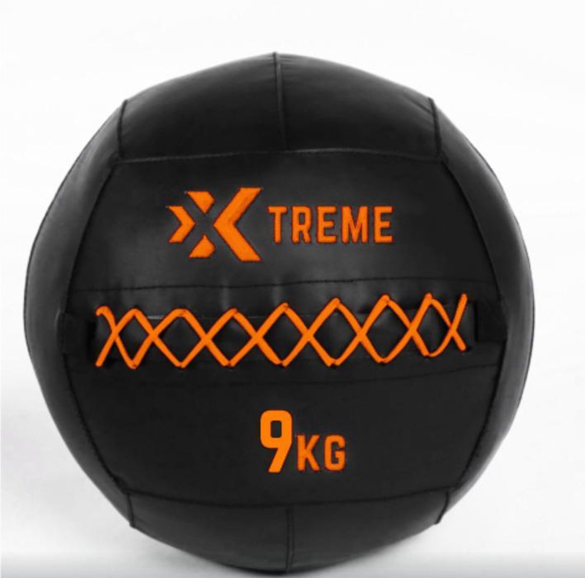 Xtreme Fitness Premium Wall Ball Oranje 9Kg - medicijnbal – medicine ball – wall ball – crossfit - Gewicht bal - medicine ballen - Hyrox Training - Comfortabele grip Voor Krachttraining en Functionele Oefeningen - Wall Ball voor Full Body Workouts