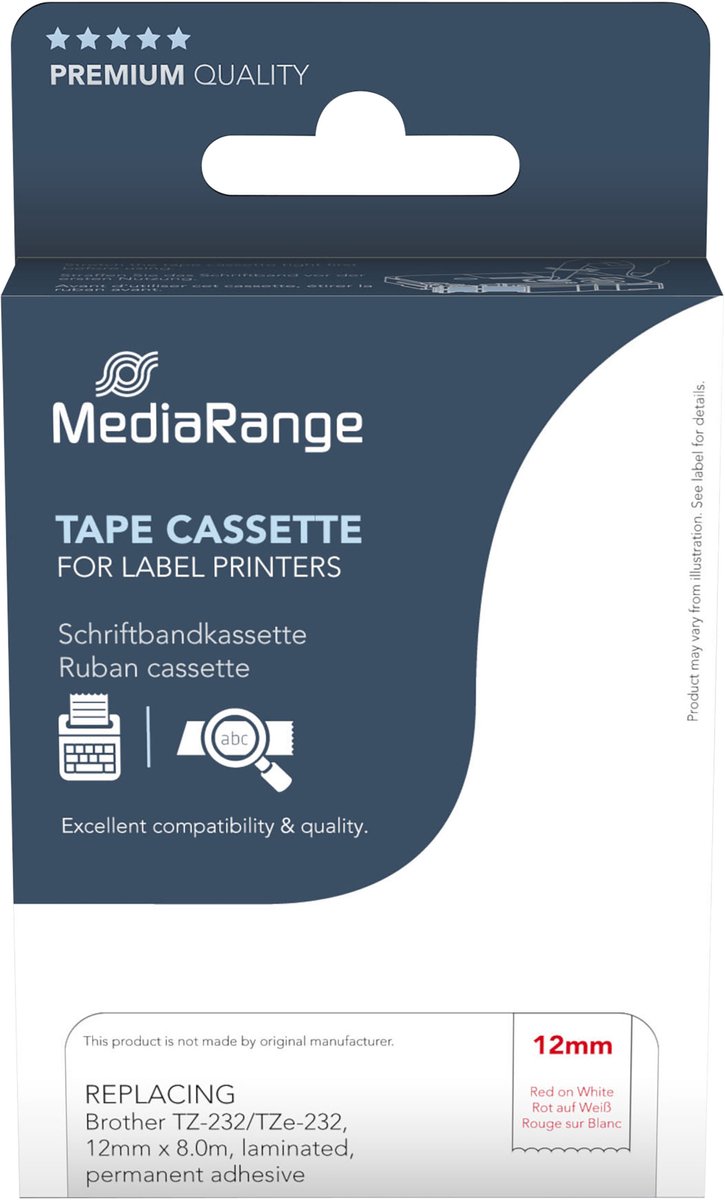 MediaRange MRBTZ232 printeretiket