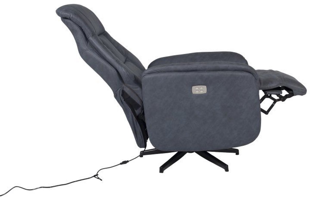 Elektrische Relaxstoel - Elektrische Stoel - Relaxfauteuil - Stoel met Elektrische Bediening - Draaibare Stoel - Comfortabele Zachte Stoel - Verstelbare Relaxstoel - Draaibaar - Elektrisch - 135 kg Draagvermogen - 118 x 73 x 83 cm - Donkergrijs – foto 7