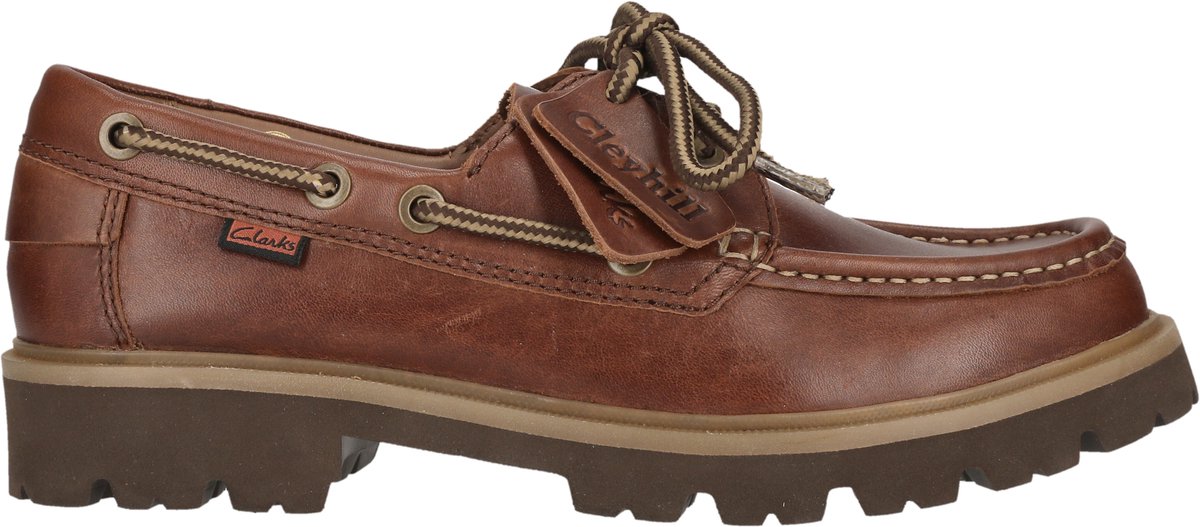 Clarks Schnürschuhe Cleyhill Boat donkerbruin