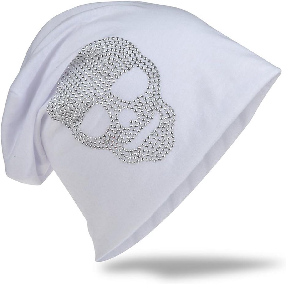 Lange Slouch Muts met Strass Steentjes voor Heren en Dames