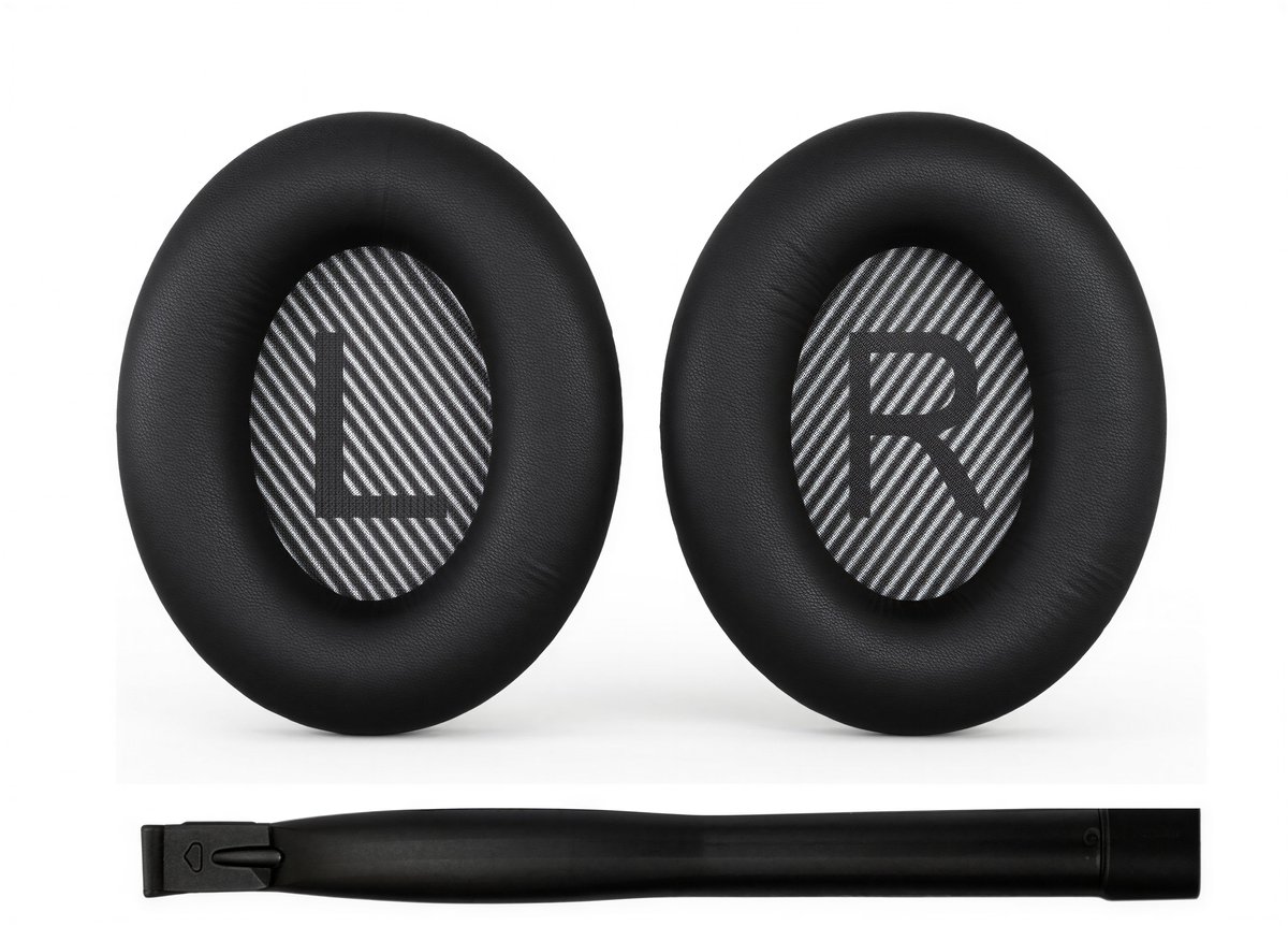 Set Oorkussens voor Bose Koptelefoon – Bose Quietcomfort 35 ii Oorkussen – QC2/QC15/QC25/QC35/Soundtrue/Soundlink Around-Ear ii – AE2