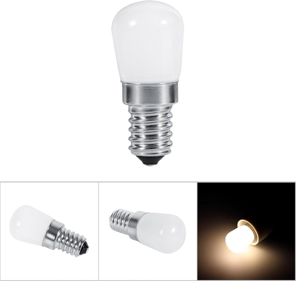 E14 LED Lamp Verwarming of Koel Wit voor Koelkast en Kleine Fittingen 1.5W