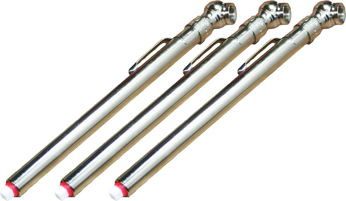 Drie Stuks Nauwkeurige Bandenspanningsmeters met Manometer