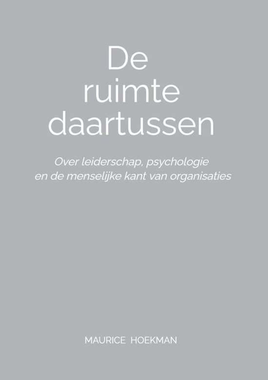 De ruimte daartussen - cover