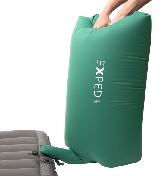 Exped Schnozzel Pumpbag Pomp Luchtbedpomp Groen L van Merkloos — afbeelding 2