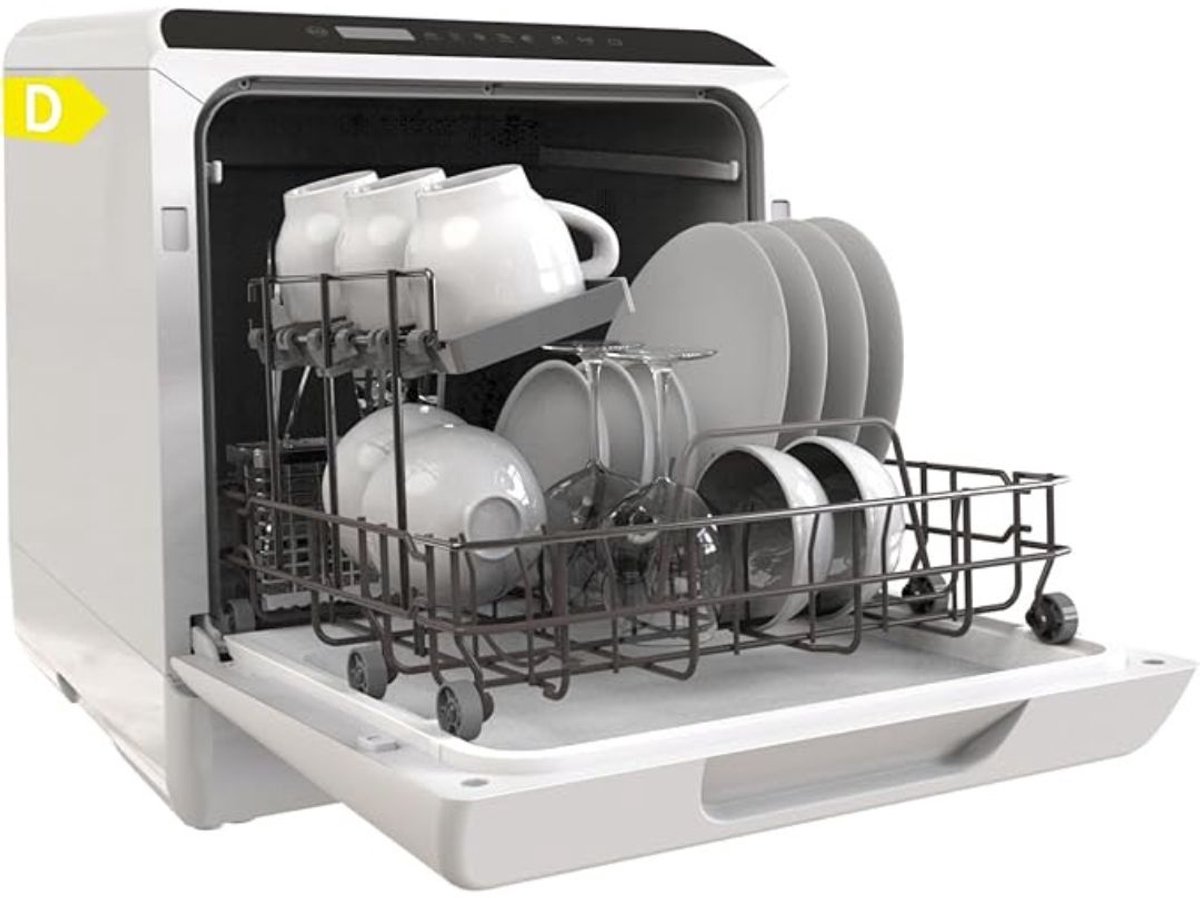 REN® Mini Vaatwasser - Vaatwasser - Tafelvaatwasser - Wit - 43cm x 43cm x 46cm