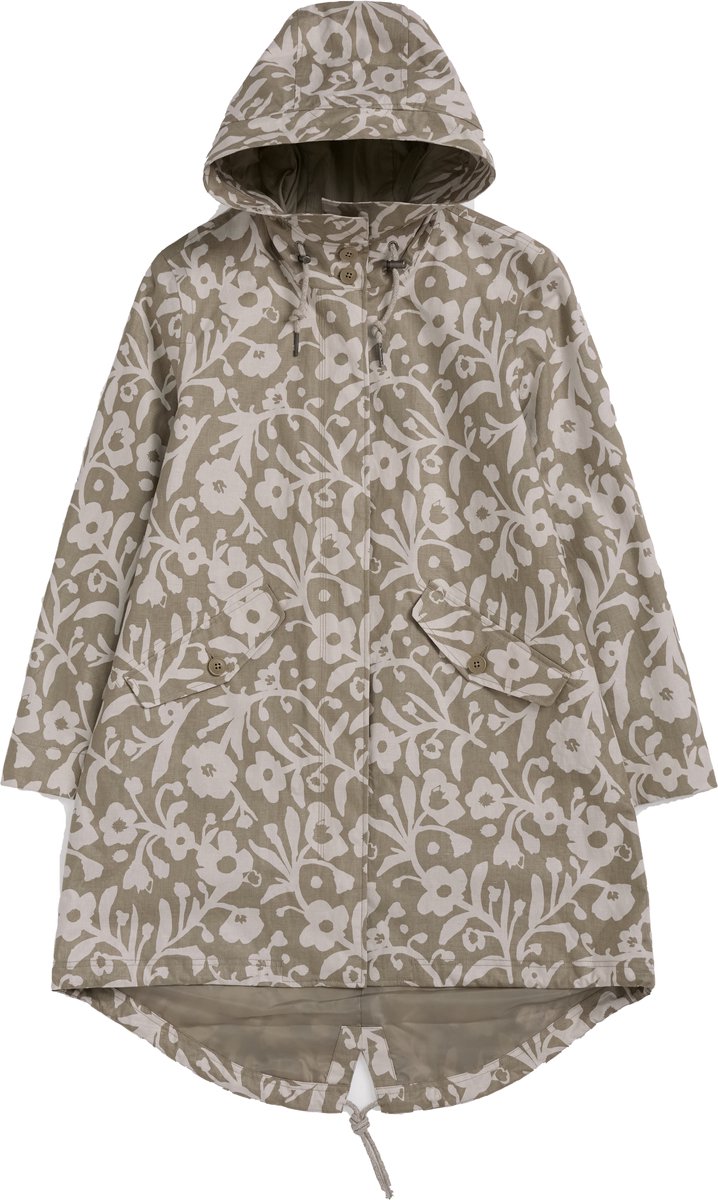 Blotted Anemone Seed dames regenjas Seafaring Coat Seasalt XXL Beige