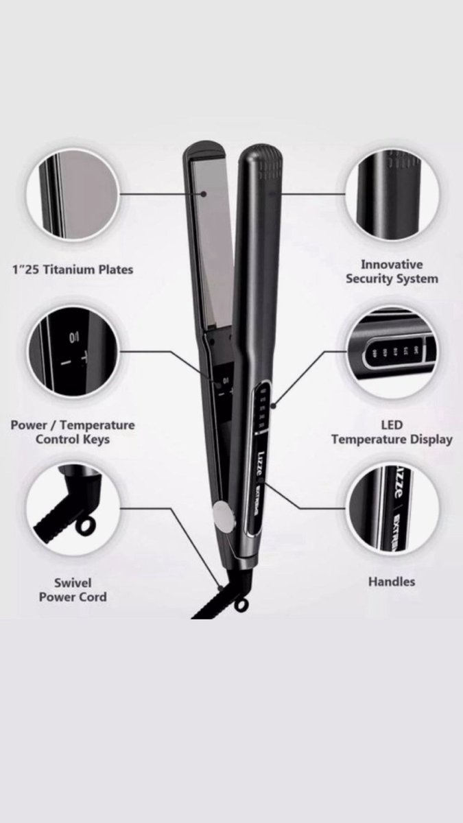 Lizze Extreme Titanium Stijltang 250°C - afbeelding 3