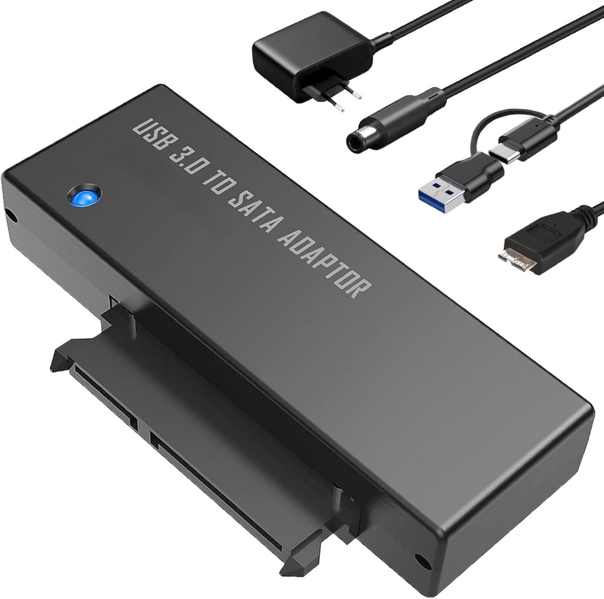 USB 3.0 naar SATA Adapter voor 2.5 en 3.5 inch HDD/SSD