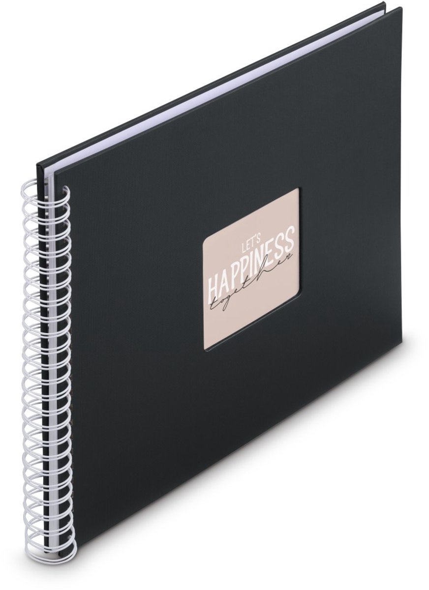 Hama Spiraal fotoalbum - Fine Art - 36x32 - 50 pagina's - Zwart