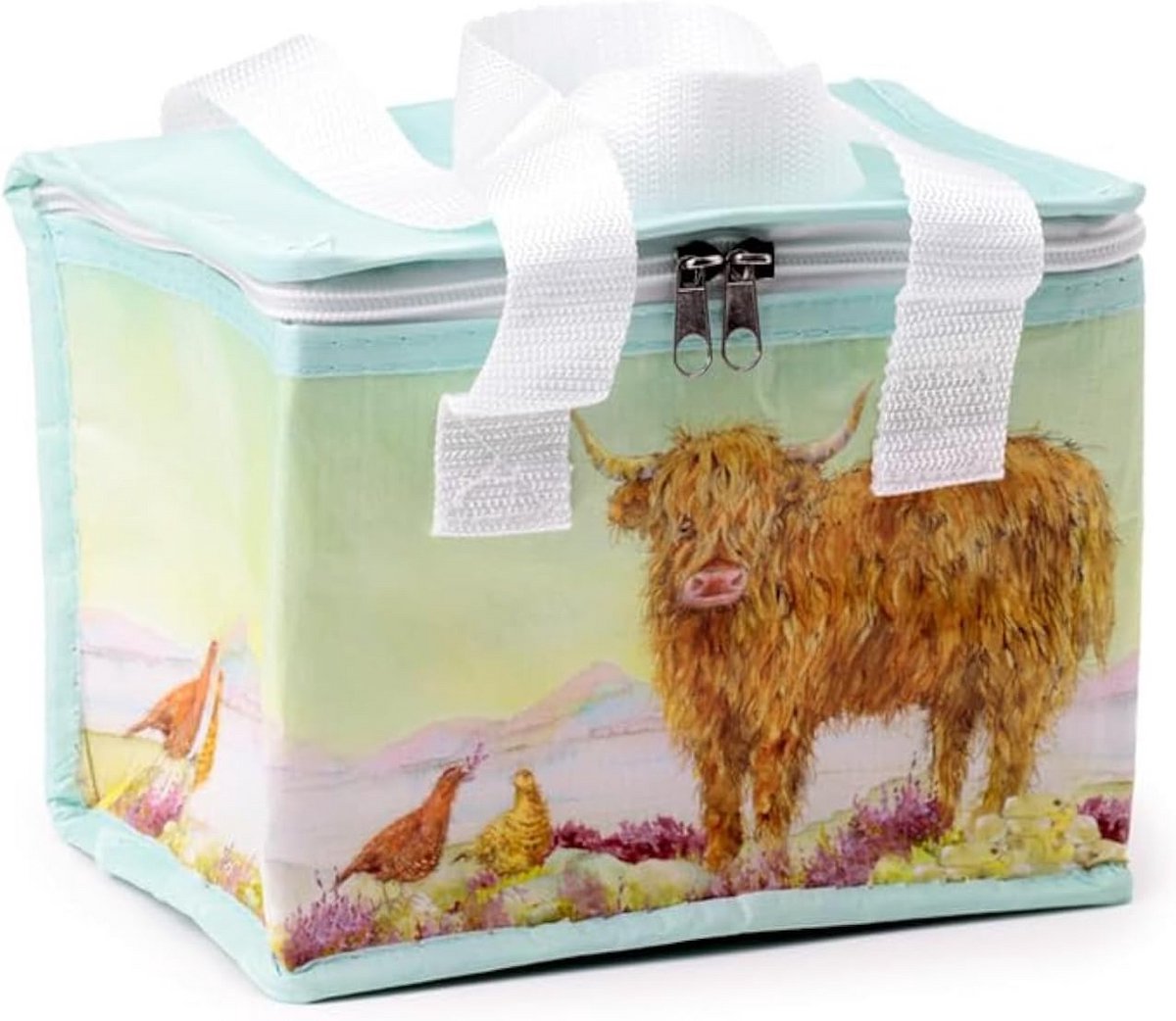 RPET Koeltas Lunchtas met Schots Hoogland Koe Design