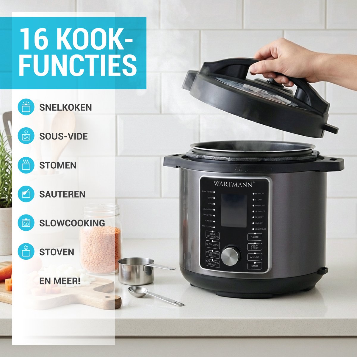 Twadero Multicooker 16-in-1 met RVS Binnenpan 6 Liter - afbeelding 2